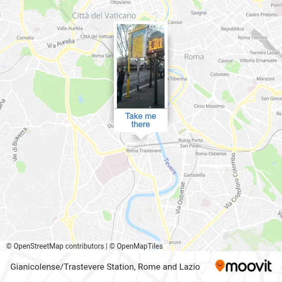 Gianicolense / Trastevere Station map