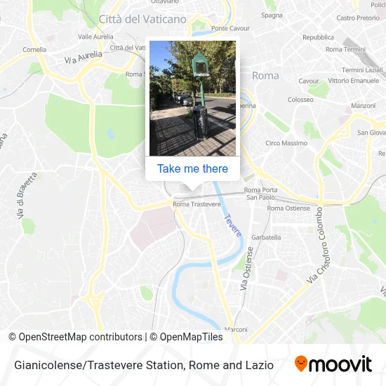 Gianicolense / Trastevere Station map