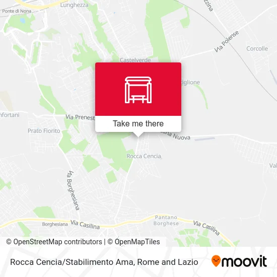 Rocca Cencia/AMA Facility map