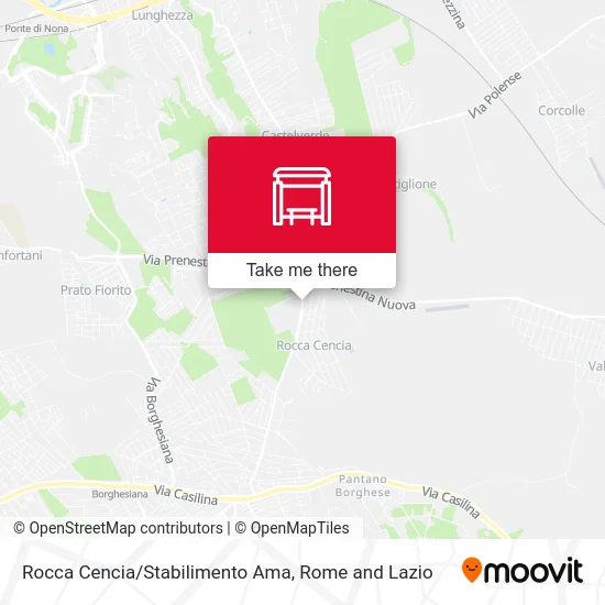 Rocca Cencia/Stabilimento Ama map