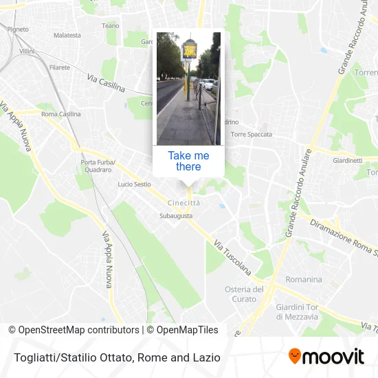 Togliatti/Statilio Ottato map