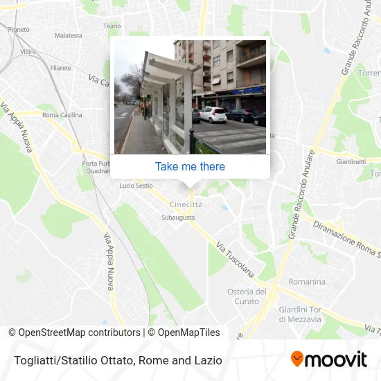 Togliatti/Statilio Ottato map