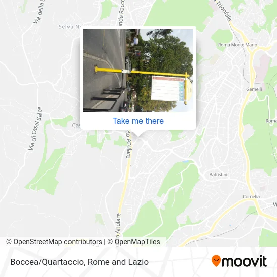 Boccea/Quartaccio map