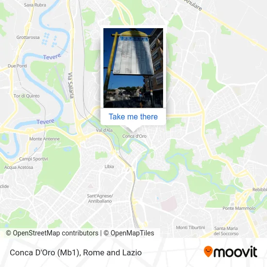 Conca D'Oro (Metro Line 1) map