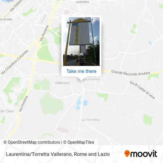 Laurentina/Torretta Vallerano map