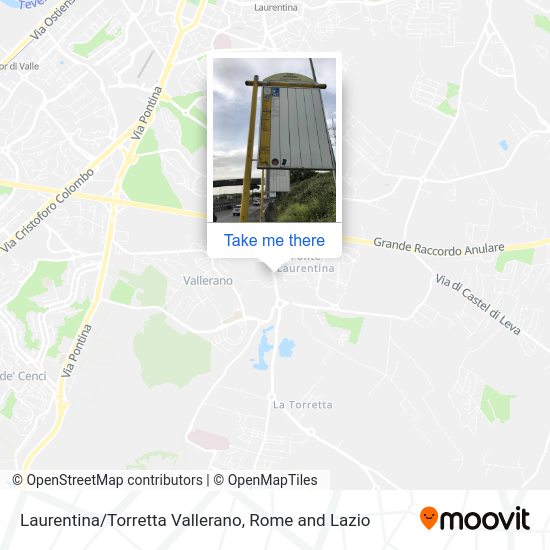 Laurentina/Torretta Vallerano map