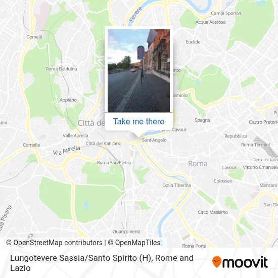 Lungotevere Sassia / Santo Spirito (H) map