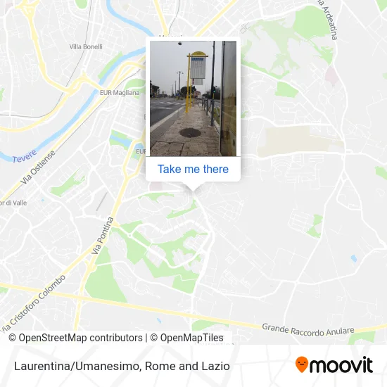 Laurentina/Umanesimo map