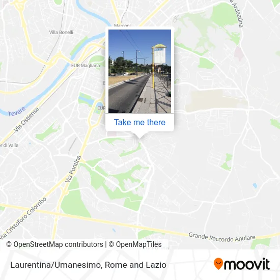 Laurentina/Umanesimo map