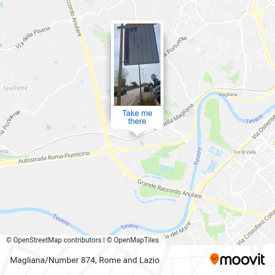 Magliana/Number 874 map
