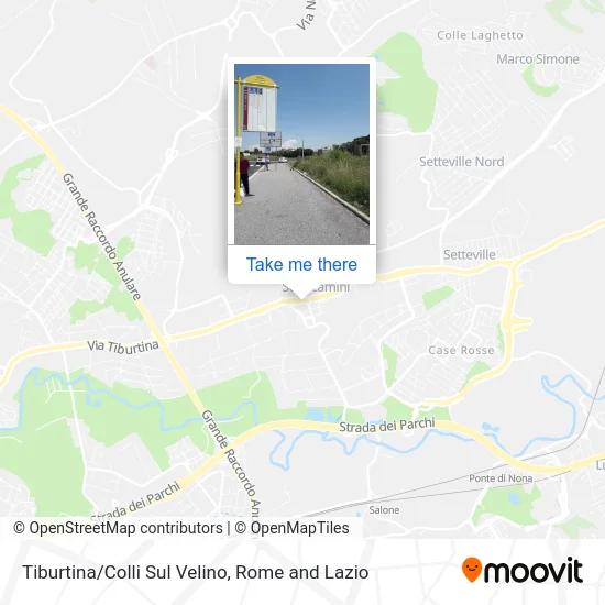 Tiburtina/Colli Sul Velino map