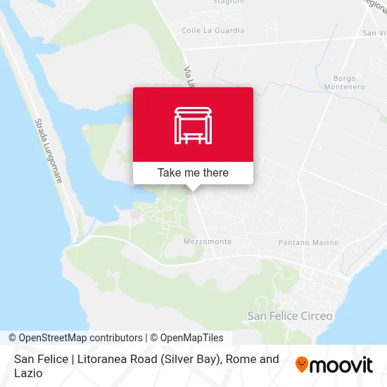 San Felice | Litoranea Road (Silver Bay) map