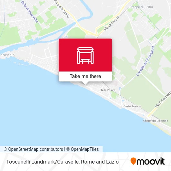 Toscanelli Landmark/Caravelle map