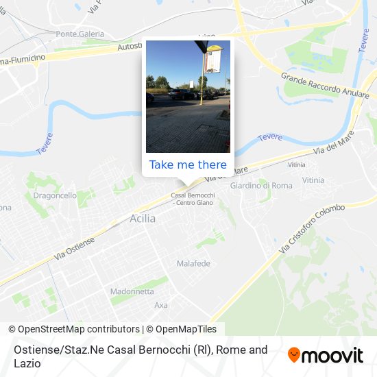 Ostiense / Staz.Ne Casal Bernocchi (Rl) map