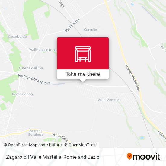 Zagarolo | Valle Martella map