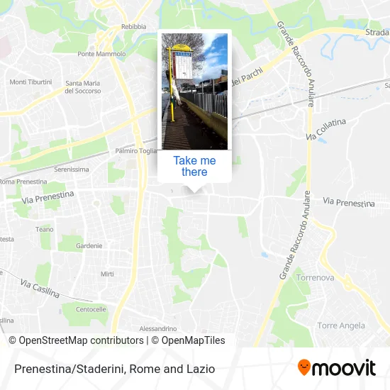 Prenestina/Staderini map