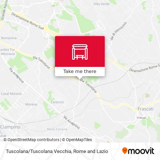 Tuscolana/Tuscolana Vecchia map