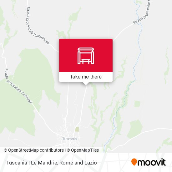 Tuscania | Le Mandrie map
