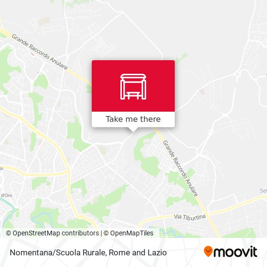 Nomentana/Scuola Rurale map