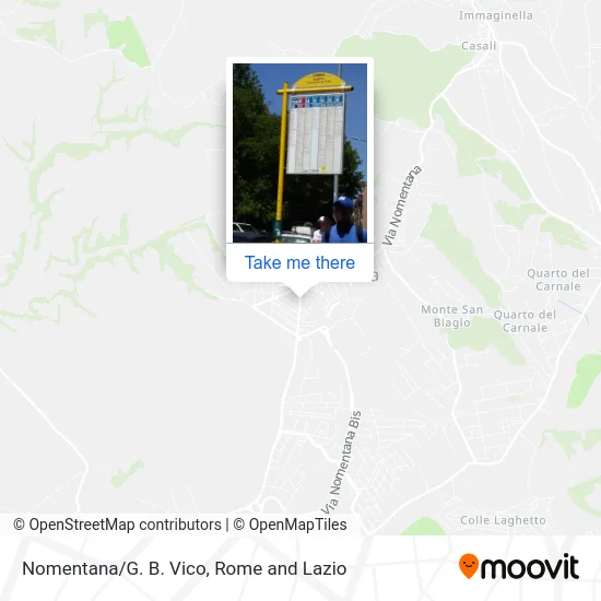 Nomentana/G. B. Vico map