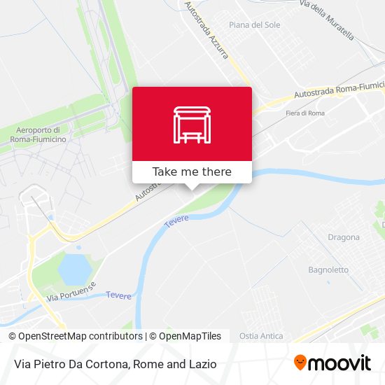 Via Pietro Da Cortona map