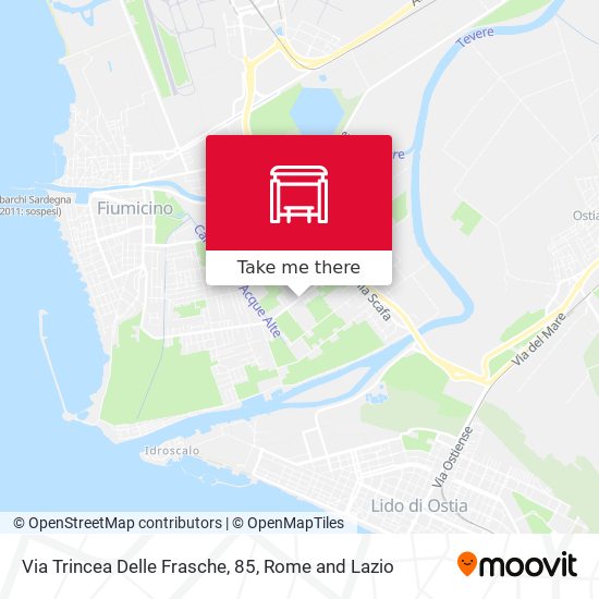 Via Trincea Delle Frasche, 85 map