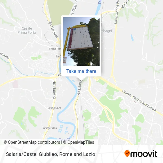 Salaria/Castel Giubileo map