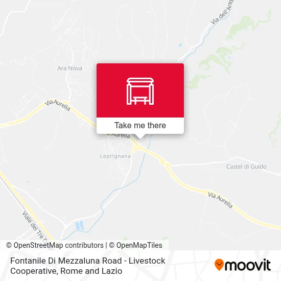 Fontanile Di Mezzaluna Road - Livestock Cooperative map
