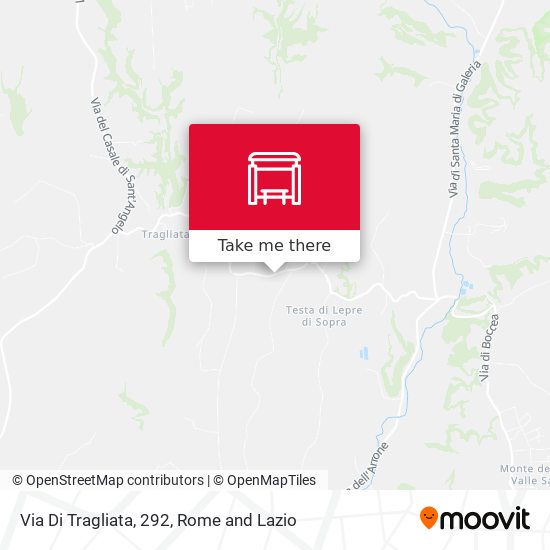 Via Di Tragliata, 292 map