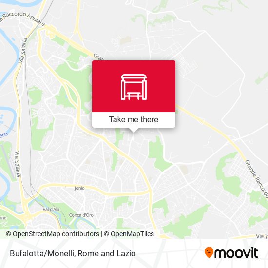 Bufalotta/Monelli map
