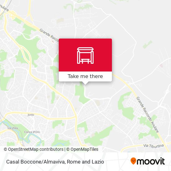 Casal Boccone/Almaviva map