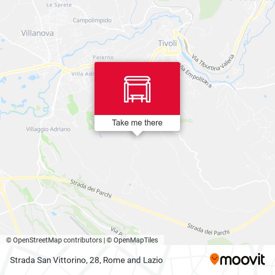 Strada San Vittorino, 28 map