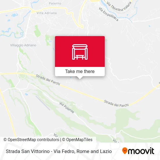 San Vittorino Road - Fedro Street map