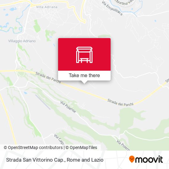 Strada San Vittorino Cap. map