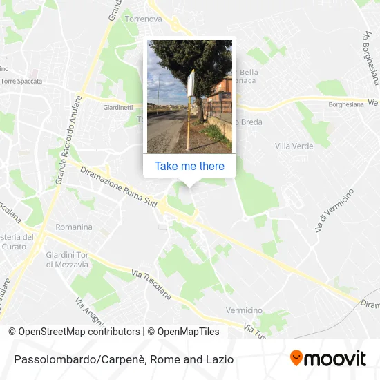 Passolombardo/Carpenè map