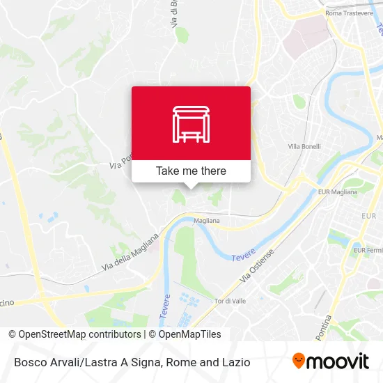 Bosco Arvali/Lastra A Signa map