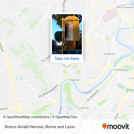 Bosco Arvali/Henzen map