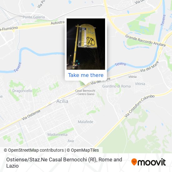 Ostiense / Staz.Ne Casal Bernocchi (Rl) map