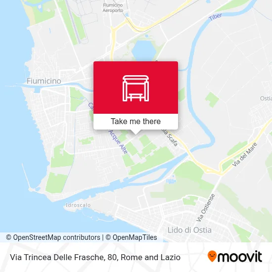 Via Trincea Delle Frasche, 80 map