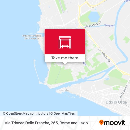 Via Trincea Delle Frasche, 265 map