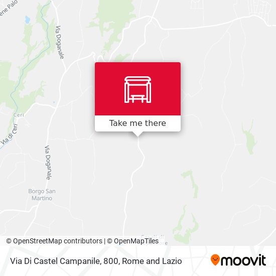 Via Di Castel Campanile, 800 map