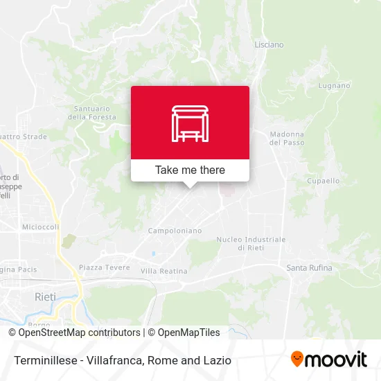 Terminillese - Villafranca map