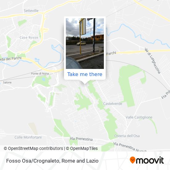 Fosso Osa/Crognaleto map