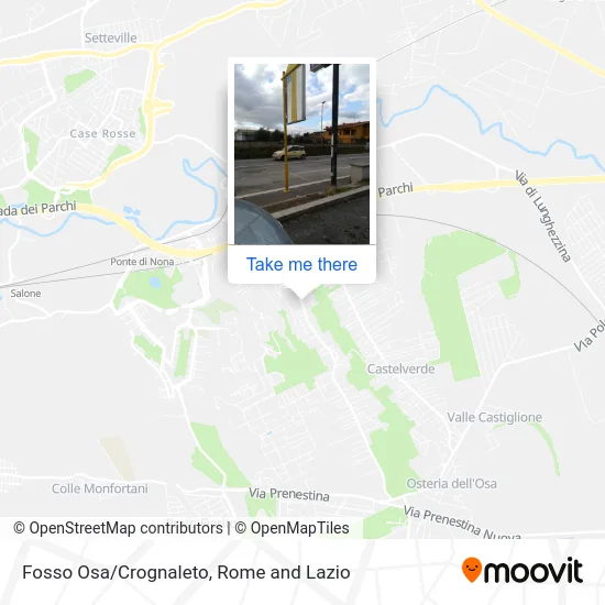 Fosso Osa/Crognaleto map