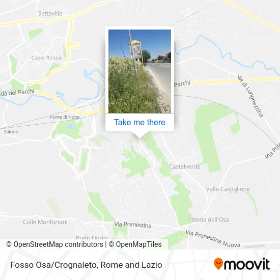 Fosso Osa/Crognaleto map