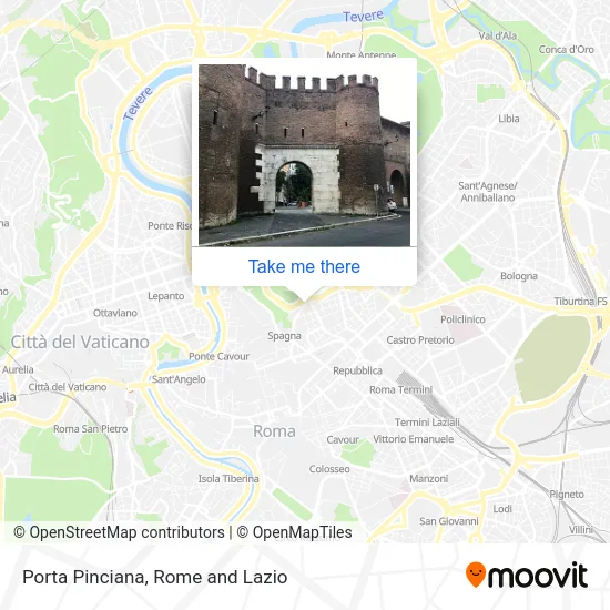 Porta Pinciana map