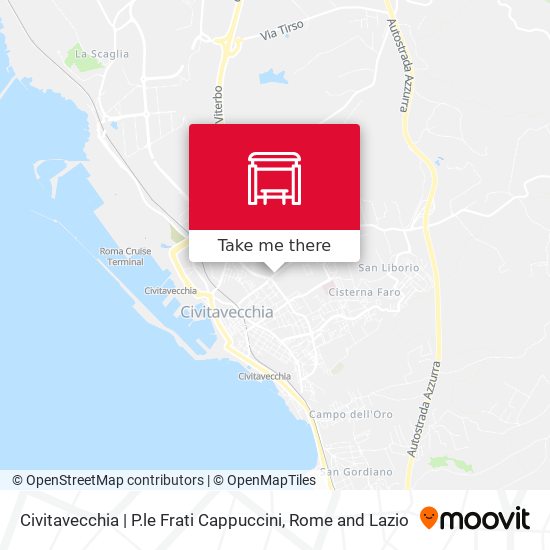 Civitavecchia | P.le Frati Cappuccini map