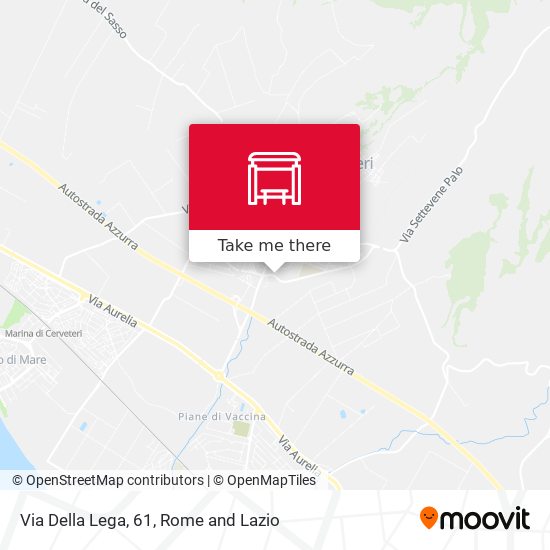 Via Della Lega, 61 map