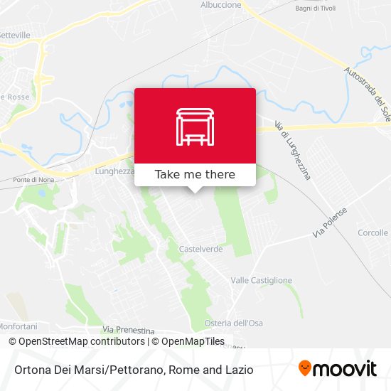 Ortona Dei Marsi/Pettorano map