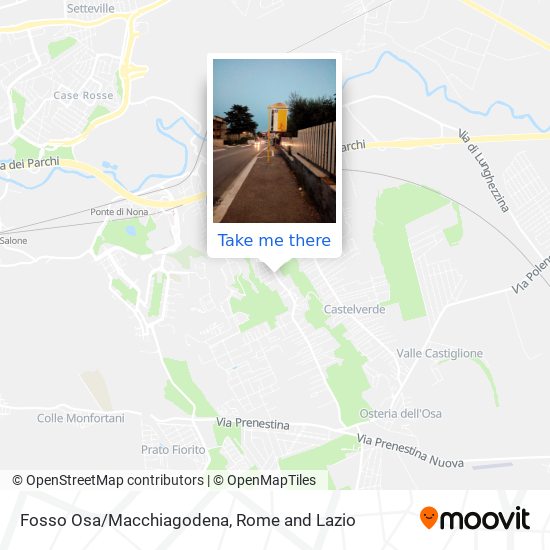 Fosso Osa/Macchiagodena map